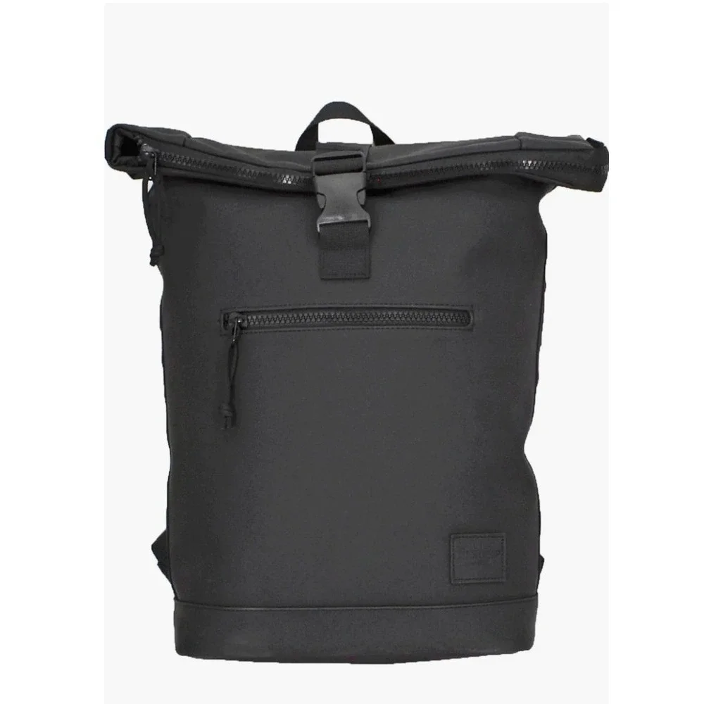 Duchamp‎ London Backpack Mens OS Black Rubberized Roll Top Tech Bag